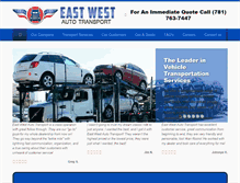 Tablet Screenshot of eastwestautotransport.com